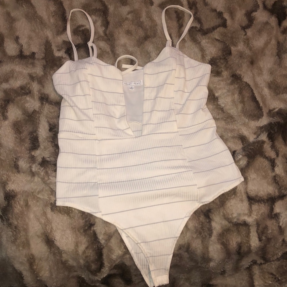striped bodysuit